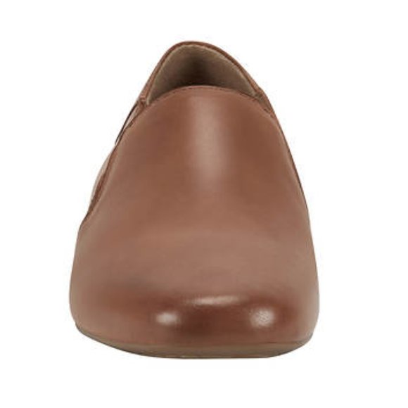 Earth Origins Ryanne Saddle Brown Leather Casual Slip On Flats Loafers Women's 6 - Picture 4 of 6